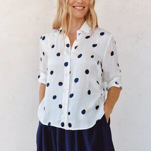 Bella Dahl Spring Dot Button Down